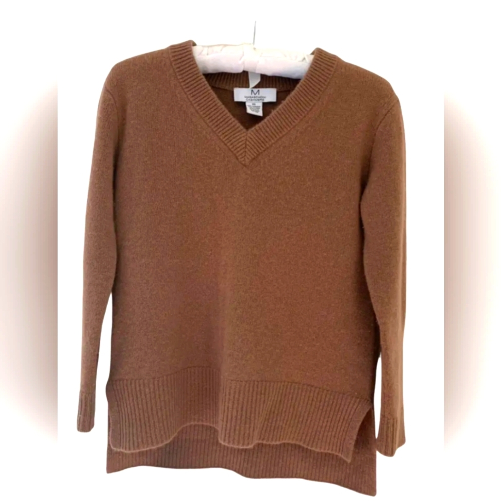 Magaschoni V-Neck 100% Cashmere Sweater